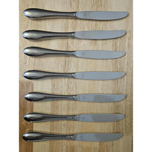 6 Dansk International Designs LTD Salerno Stainless Dinner Knives B/S Japan